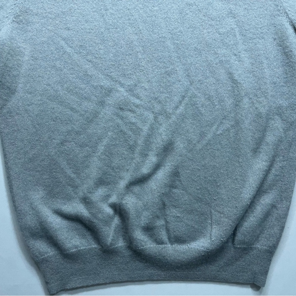 J.Crew 100% Cashmere Crewneck Sweater Mens Size Large Gray - Picture 10 of 10